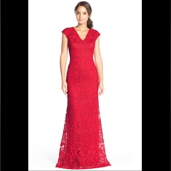 Tadashi Shoji Dresses & Skirts - Tadashi Shoji A-Line Evening Gown Red Size 6